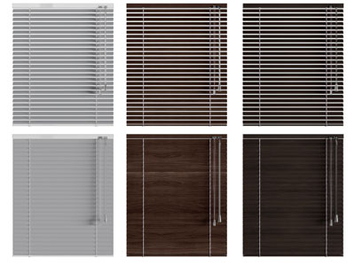 现代实木百叶窗卷帘拉帘3d模型 现代实木百叶窗卷帘拉帘