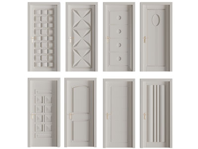 简欧单扇立体图案的平开门