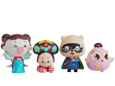 现代儿童卡通陶瓷玩具玩偶