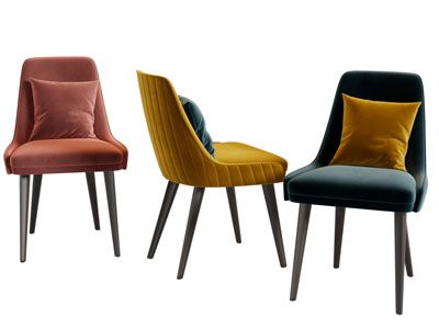 现代布艺休闲椅子