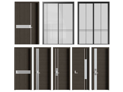现代平开门推拉门