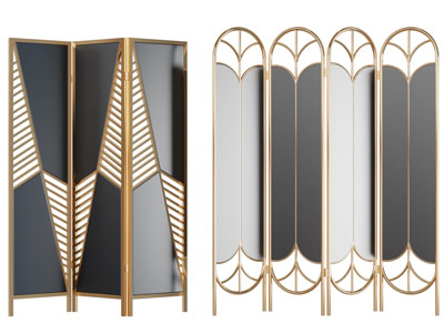 现代轻奢屏风