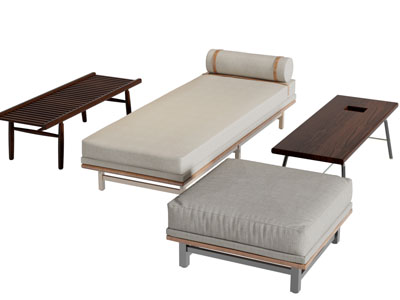 新中式美人塌贵妃椅沙发凳