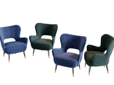 现代镂空靠背休闲椅子