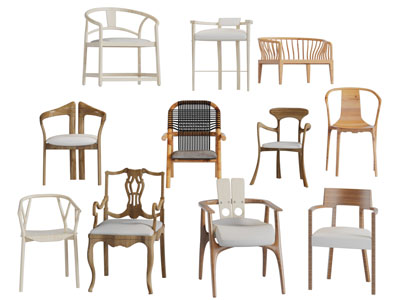 中式实木扶手椅子