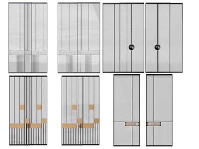 新中式玻璃推拉门