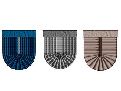 中式扇形窗帘3d模型 中式扇形窗帘