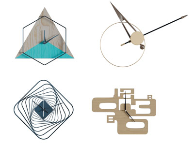 现代墙饰几何造型钟表挂件3d模型 现代墙饰几何造型钟表挂件