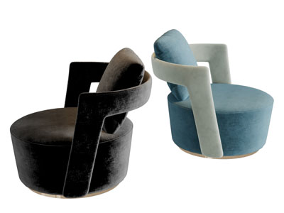 现代轻奢休闲单人沙发3d模型 现代轻奢休闲单人沙发