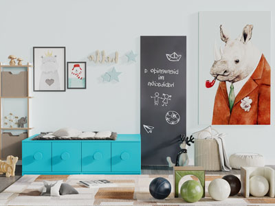 现代带收纳的卡座