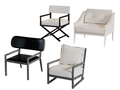 新中式扶手休闲椅子