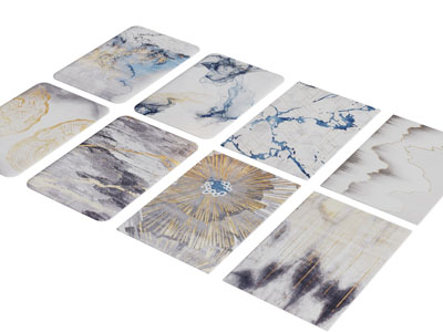 新中式长方形地毯3d模型 新中式长方形地毯