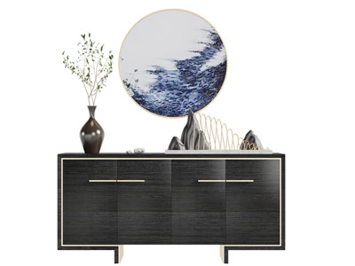 新中式玄关柜边柜