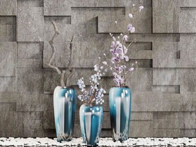 新中式陶瓷器皿花瓶景观园艺小品