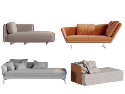 现代布艺美人榻贵妃椅