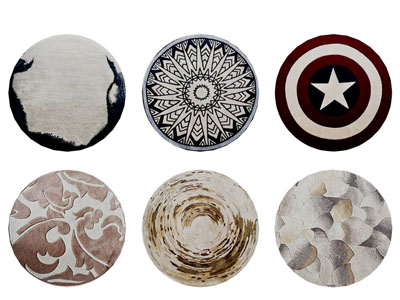 现代圆形地毯3d模型 现代圆形地毯