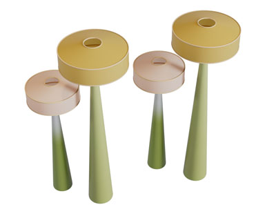 现代渐变色台灯