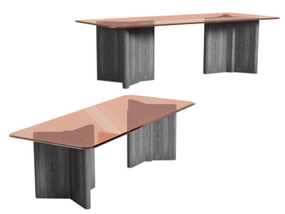 新中式彩色玻璃台面茶几3d模型 新中式彩色玻璃台面茶几