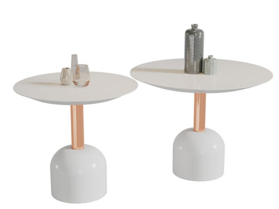 新中式圆形茶几3d模型 新中式圆形茶几