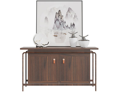 新中式玄关柜边柜