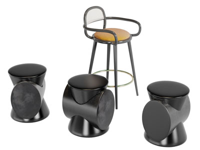 新中式个性凳子吧椅