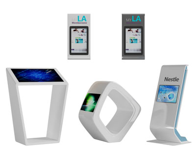 现代智能触屏查询机3d模型 现代智能触屏查询机