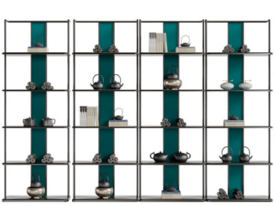 新中式开放式收纳展示架