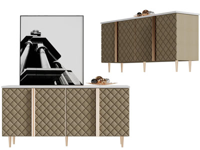 现代轻奢玄关柜边柜