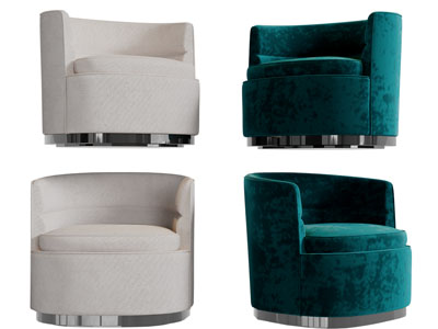 现代布艺单人沙发