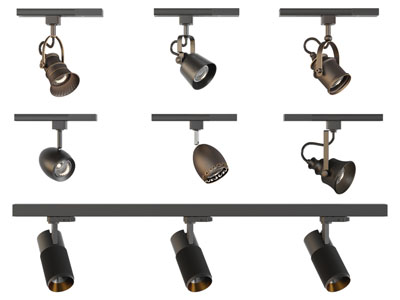 工业风复古做旧筒灯射灯轨道灯