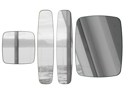 现代正方形镜子