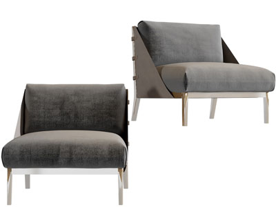 现代布艺休闲椅子