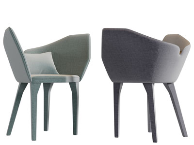 现代布艺休闲椅子