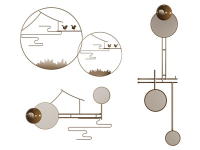 新中式墙饰挂件