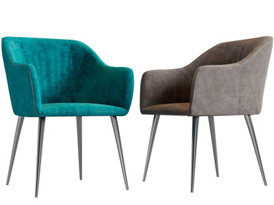 现代布艺休闲椅子餐椅