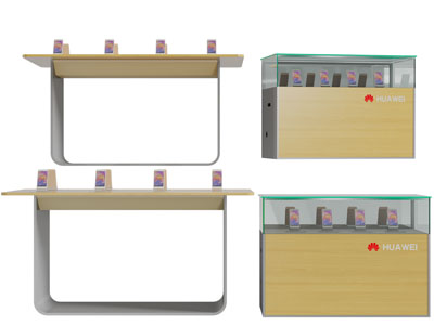 现代手机货架展柜