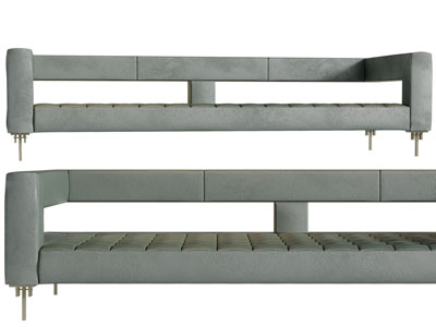 现代镂空靠背多人沙发3d模型 现代镂空靠背多人沙发