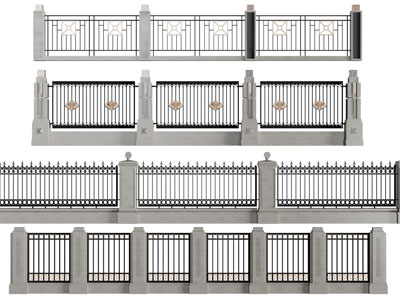 现代铁艺围墙围栏