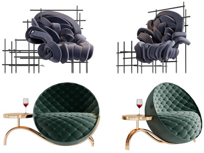 后现代休闲椅子