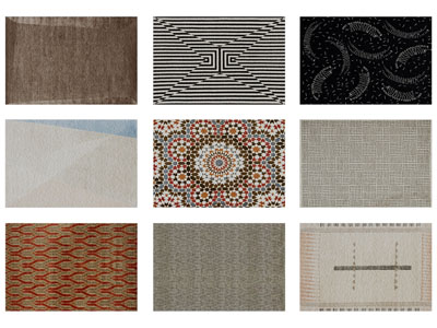 现代长方形地毯3d模型 现代长方形地毯