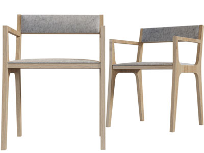 北欧实木休闲椅子