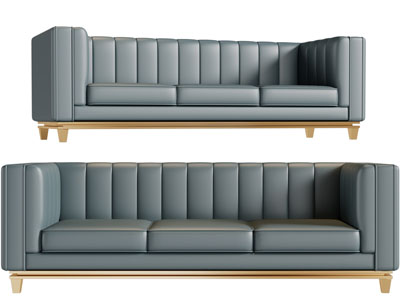 现代多人沙发3d模型 现代多人沙发