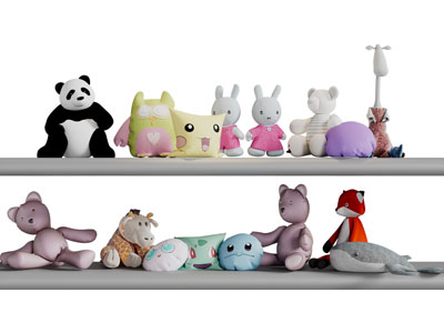 现代儿童不宜卡通动物玩偶玩具