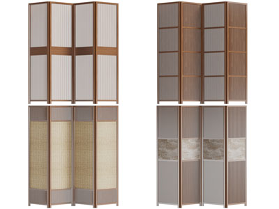 新中式实木屏风