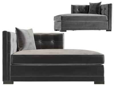 现代布艺贵妃椅美人榻