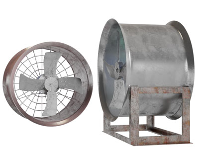 工业风复古做旧风扇