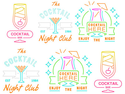 现代饮品杯子字母灯饰墙饰挂件