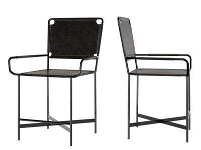 后现代铁艺休闲椅子