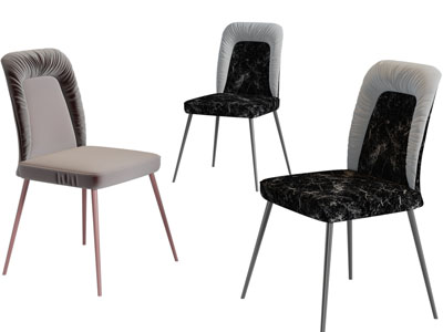 现代布艺休闲椅子餐椅