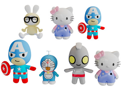 现代儿童卡通玩偶玩具